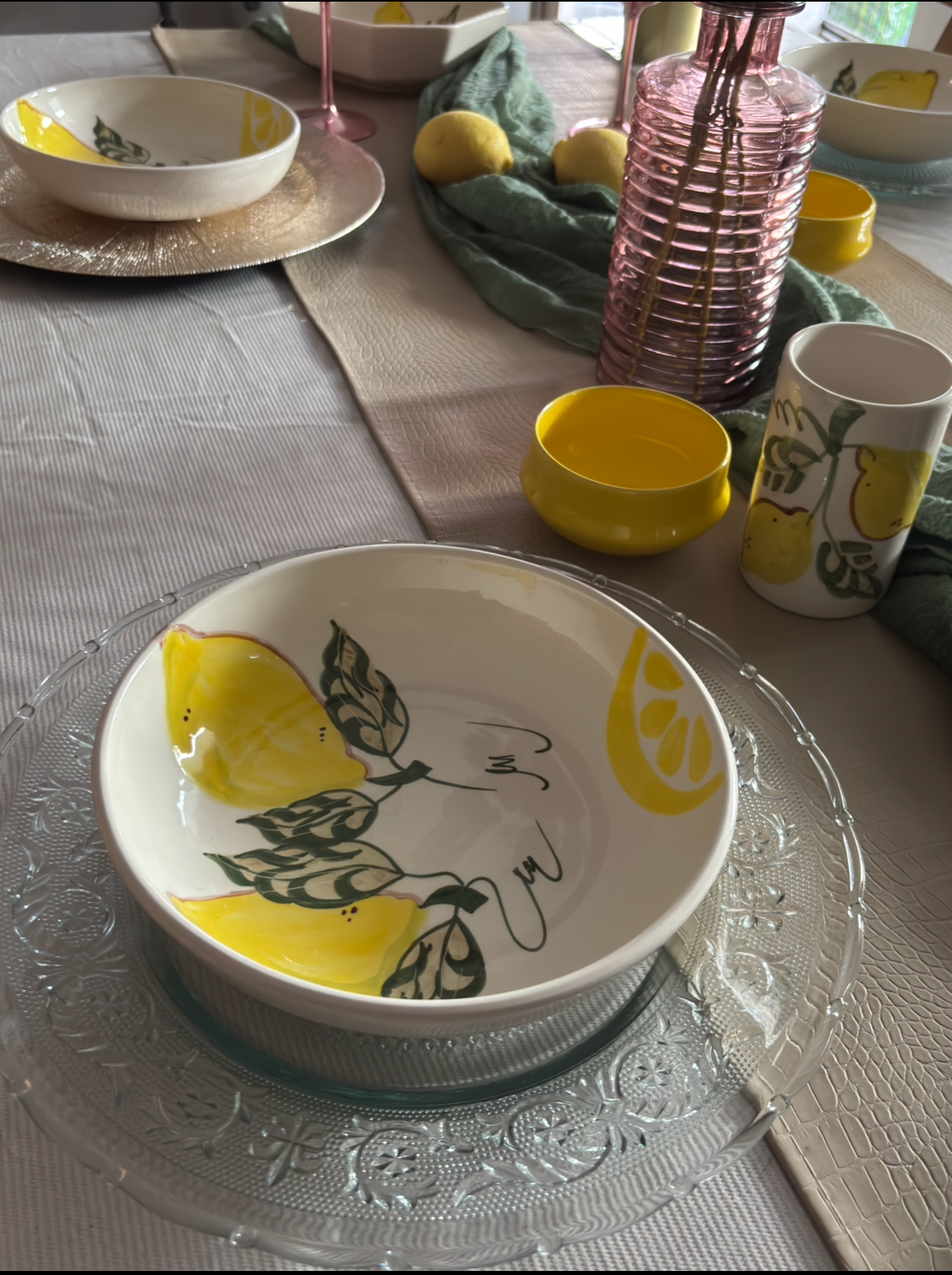 Assiette série LEMONI 🍋