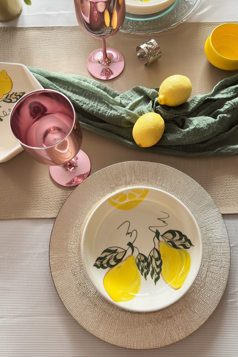 Assiette série LEMONI 🍋
