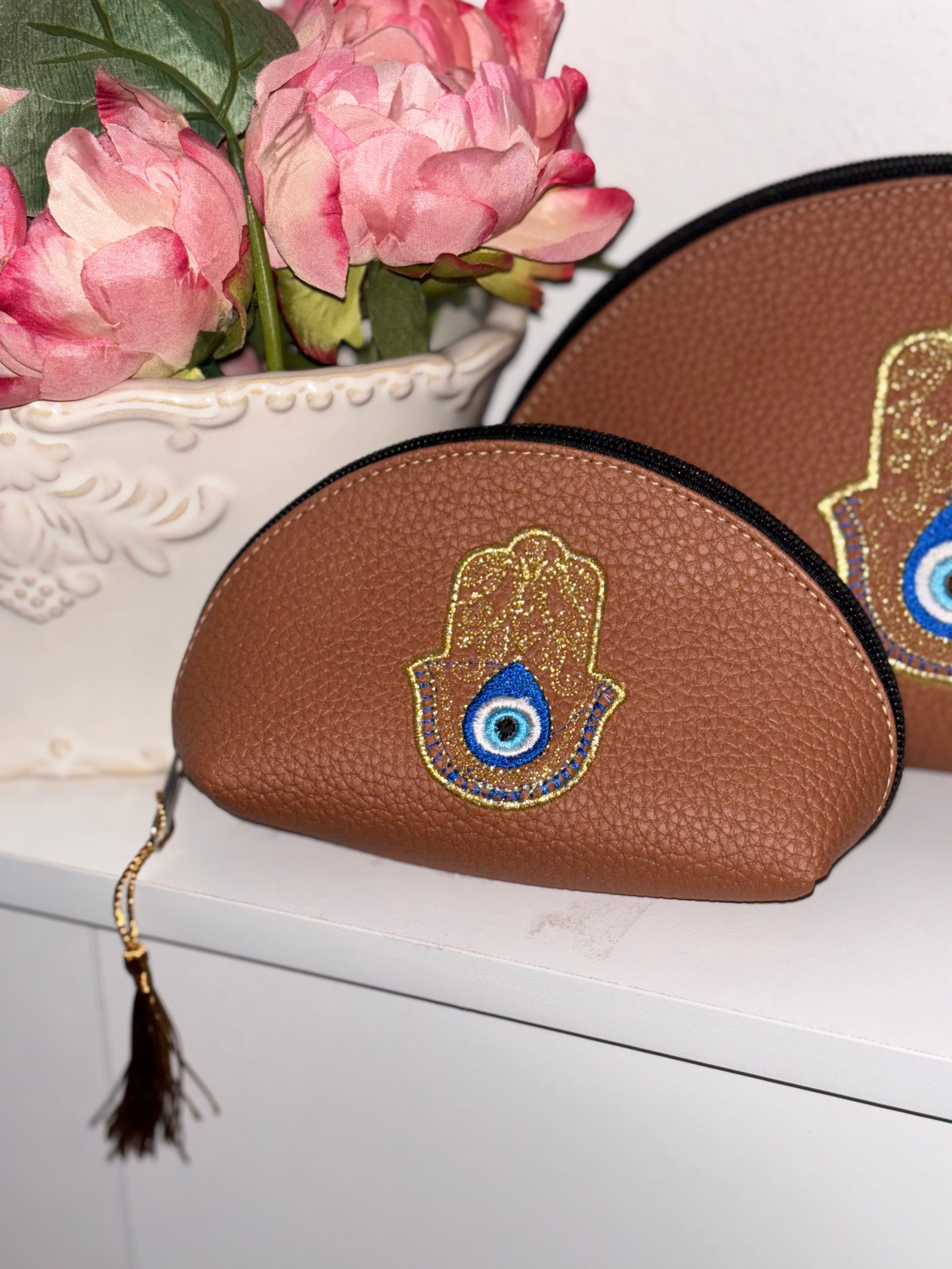 Lot de 3 trousses FATMA (marron)