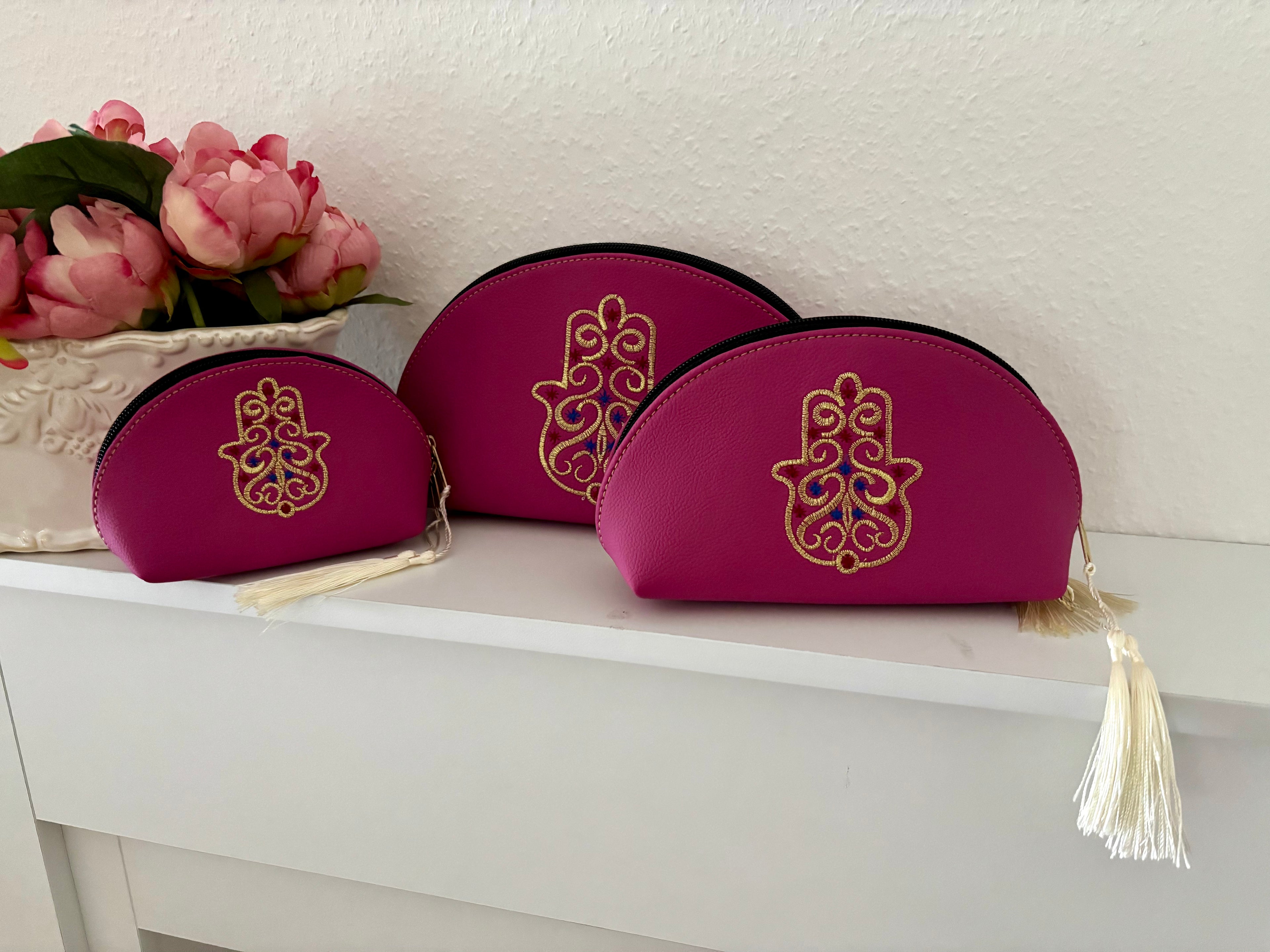 Lot de 3 trousses FATMA (magenta)