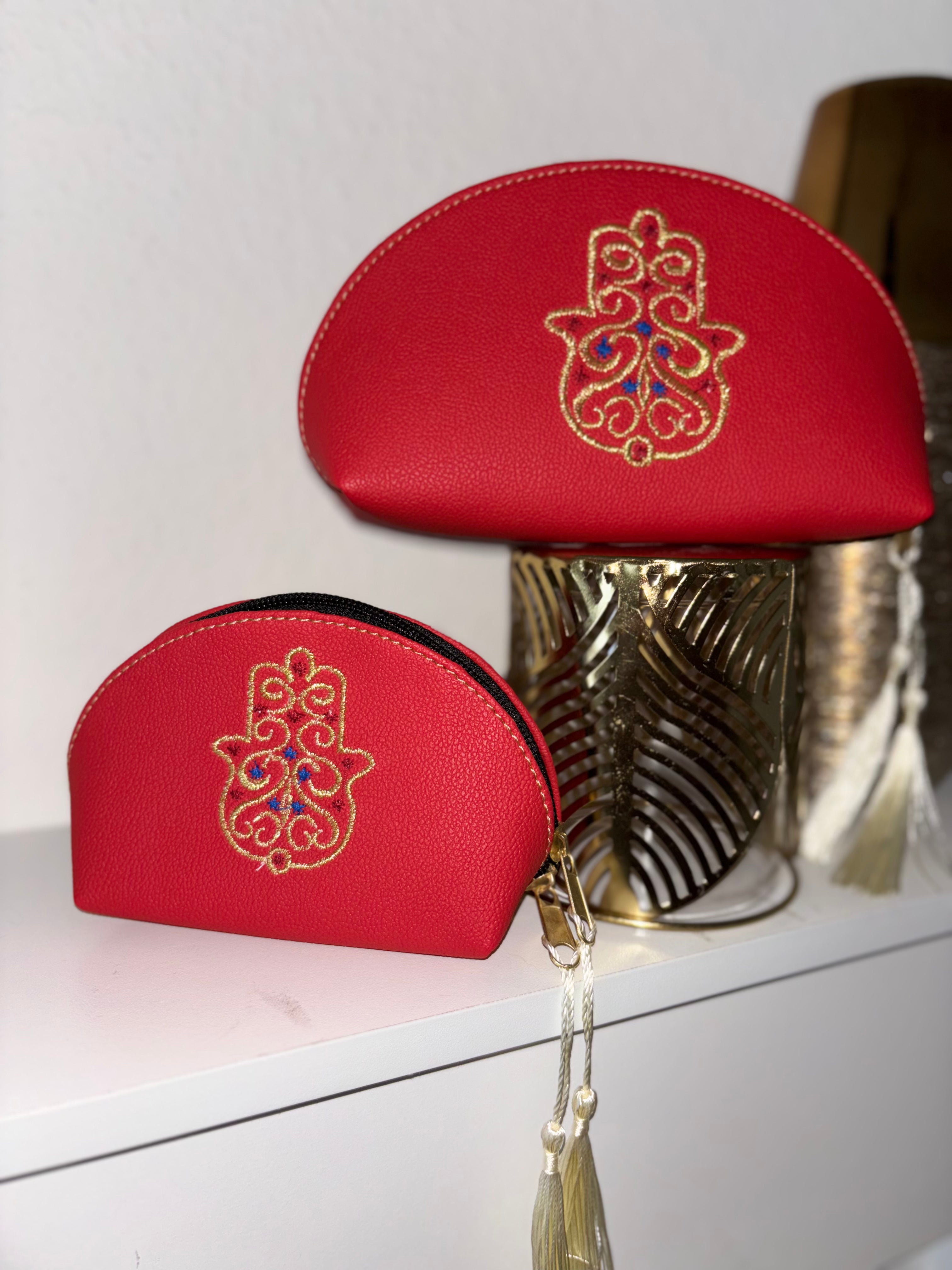 Lot de 3 trousses FATMA (rouge)