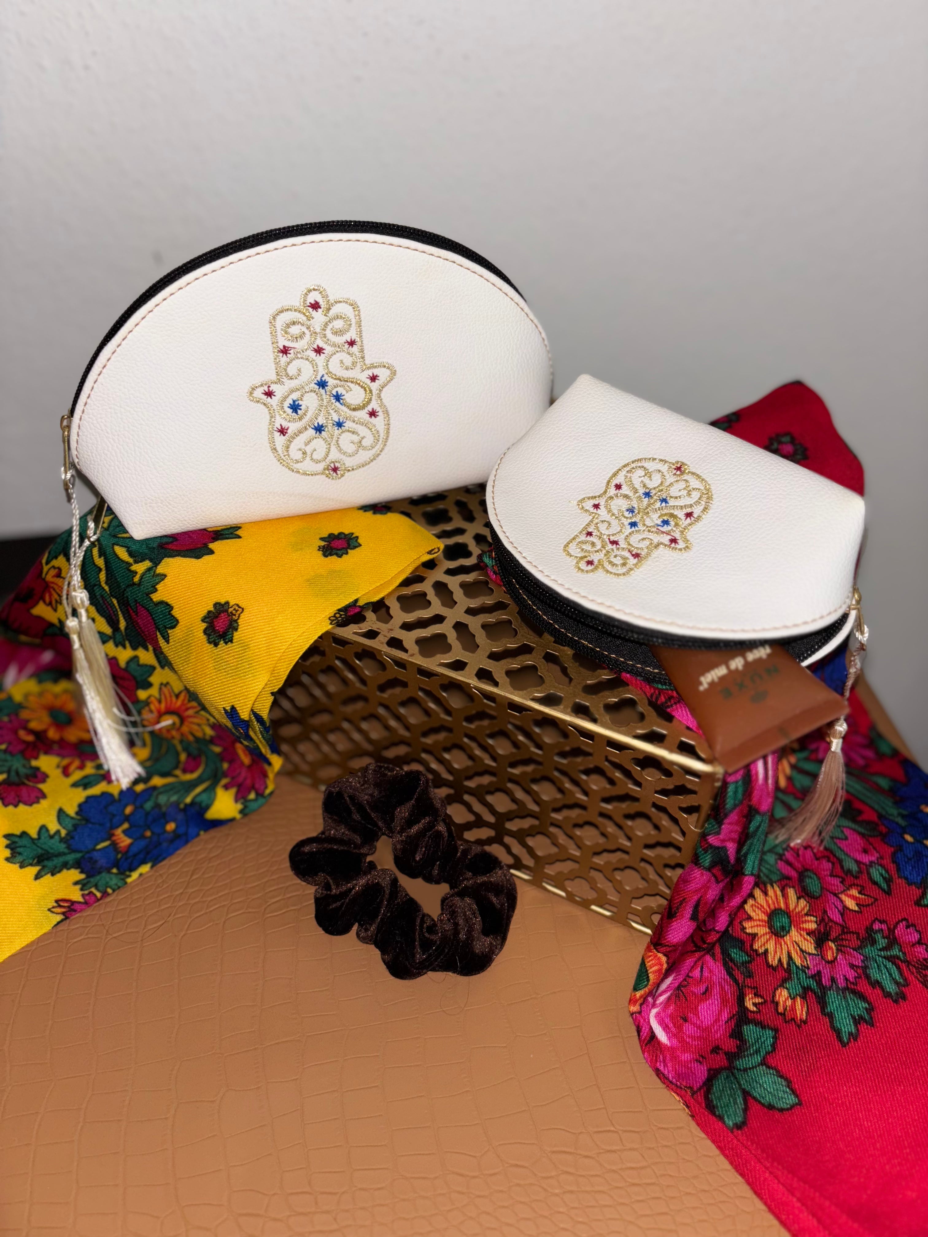 Lot de 3 trousses FATMA (blanc)